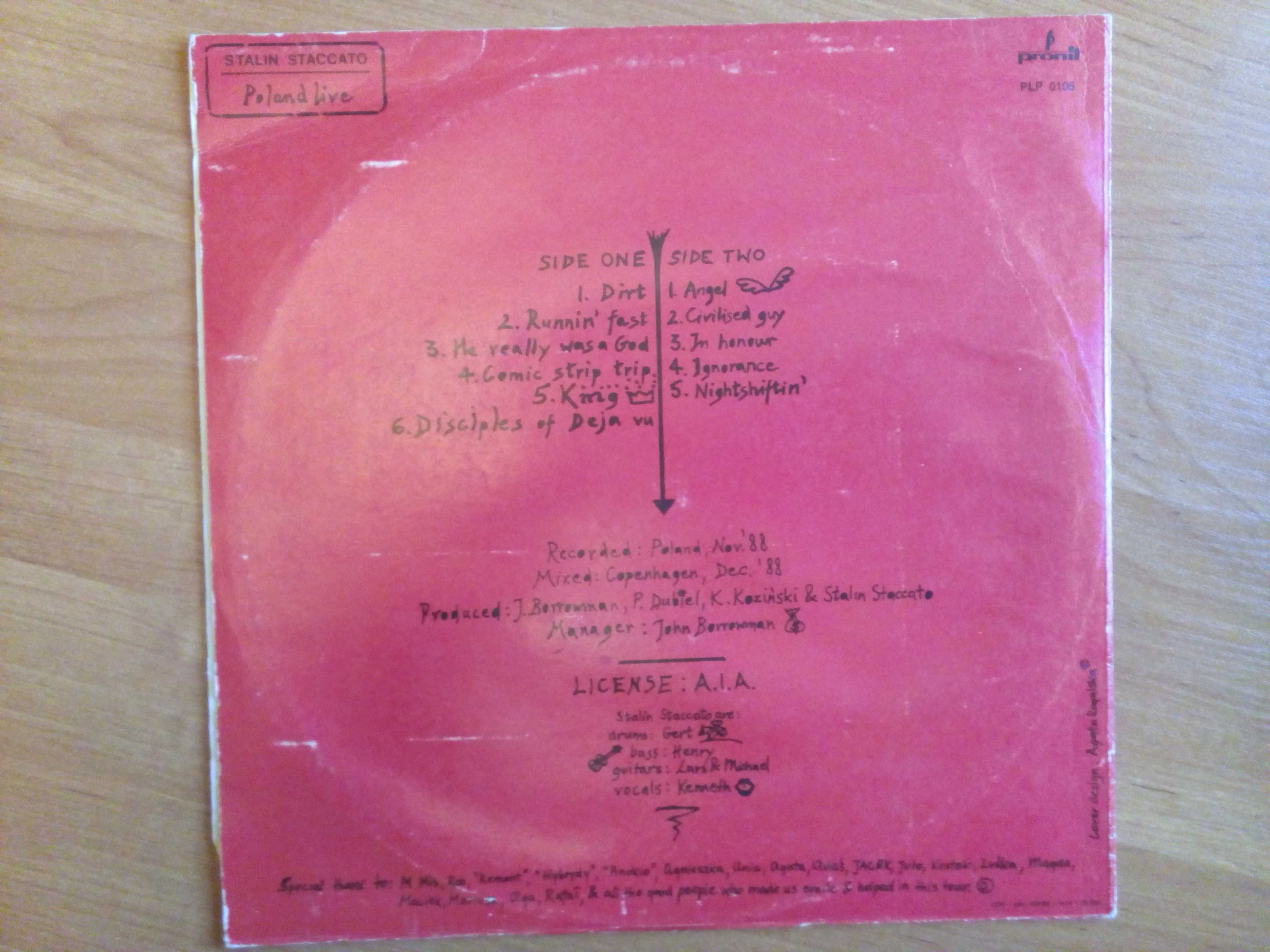 płyta winylowa Stalin Staccato stan EX/VG+