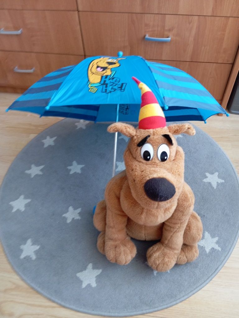 Duży piesek Scooby - Doo + parasol i puzzle Trefl 260 elementów