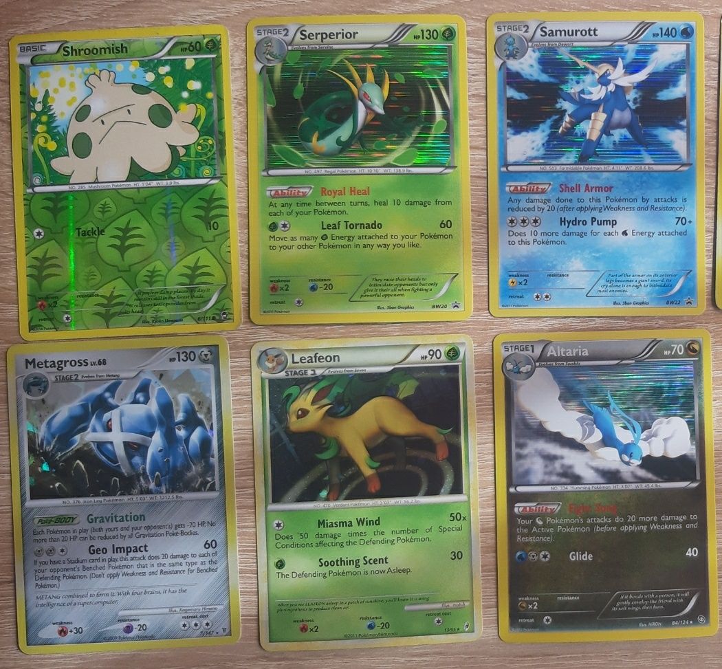 Cartas de Pokemon Raras Holográficas