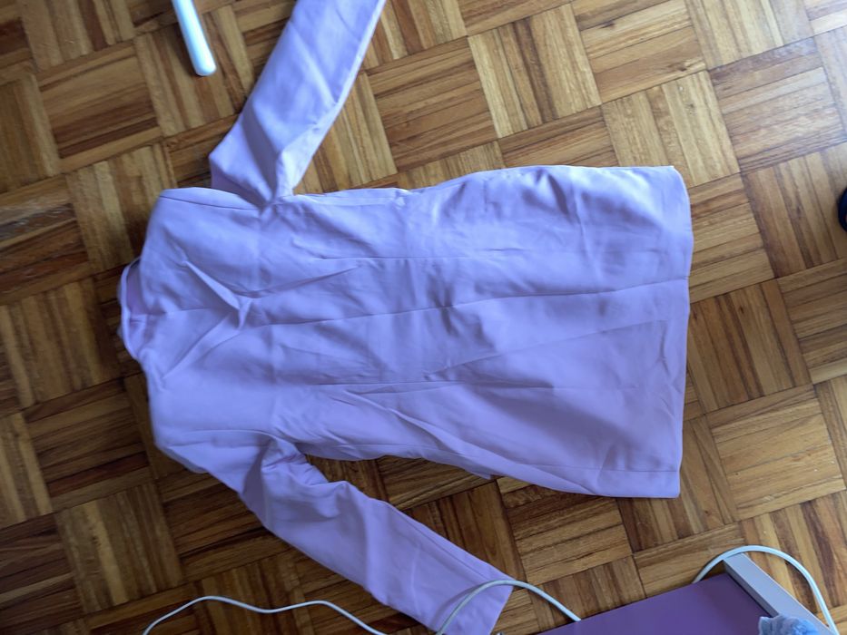 Vestido Violeta com Ombreira