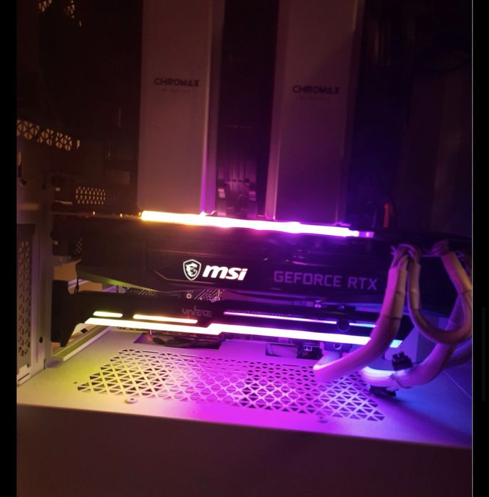 Podpórka karty graficznej rgb czarna