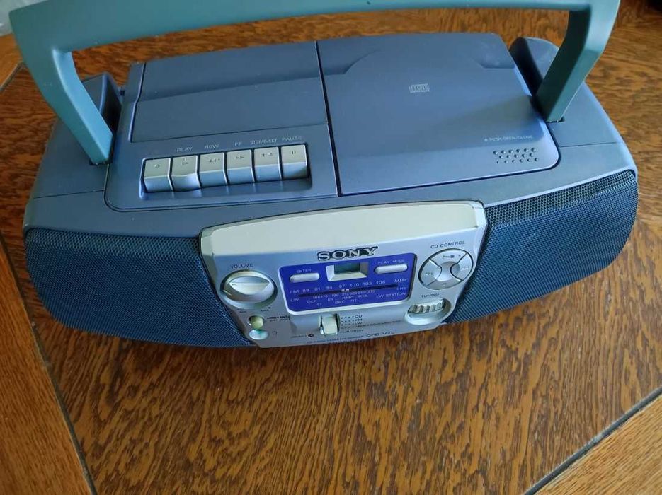 kultowy radio odtwarzacz Sony CFD-V7L  Boombox kaseciak cd vintage