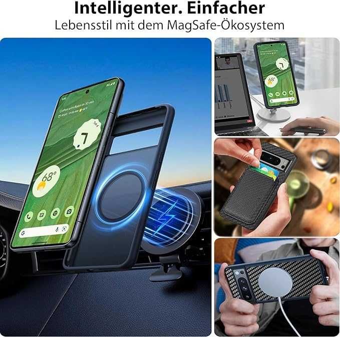 Plecki Etui Magsafe Case Obudowa Google Pixel 7Pro Portfel Magnetyczny