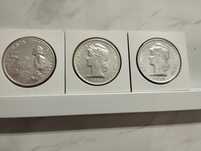 Belíssimas moedas de prata de 1escudo