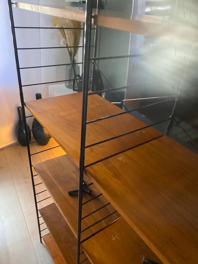 Regał duński teak WHB String Standregal