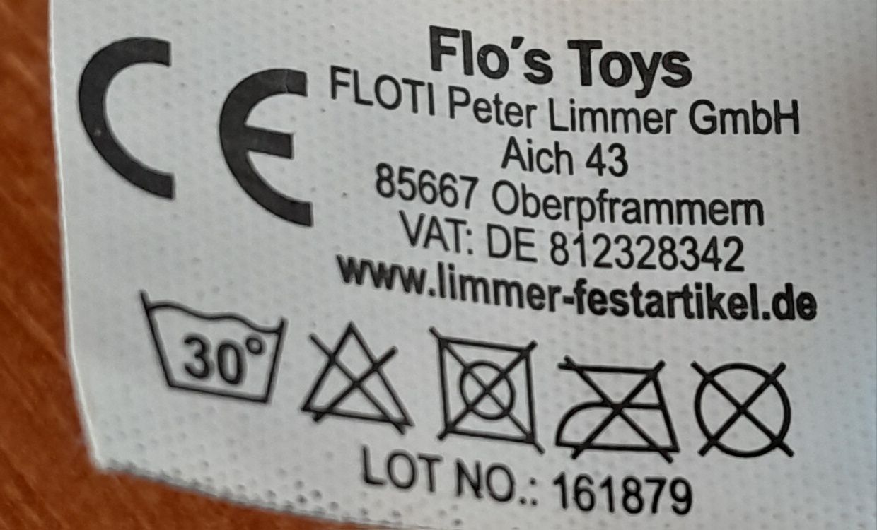 Мягкая игрушка единорог Глазастик Плюш flo's toys ТУ Большая