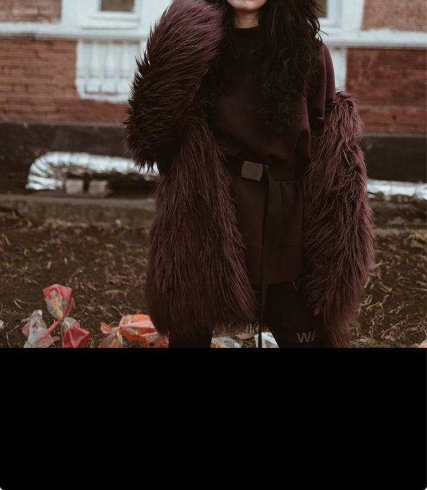 Шуба хутро лама розмір С-М