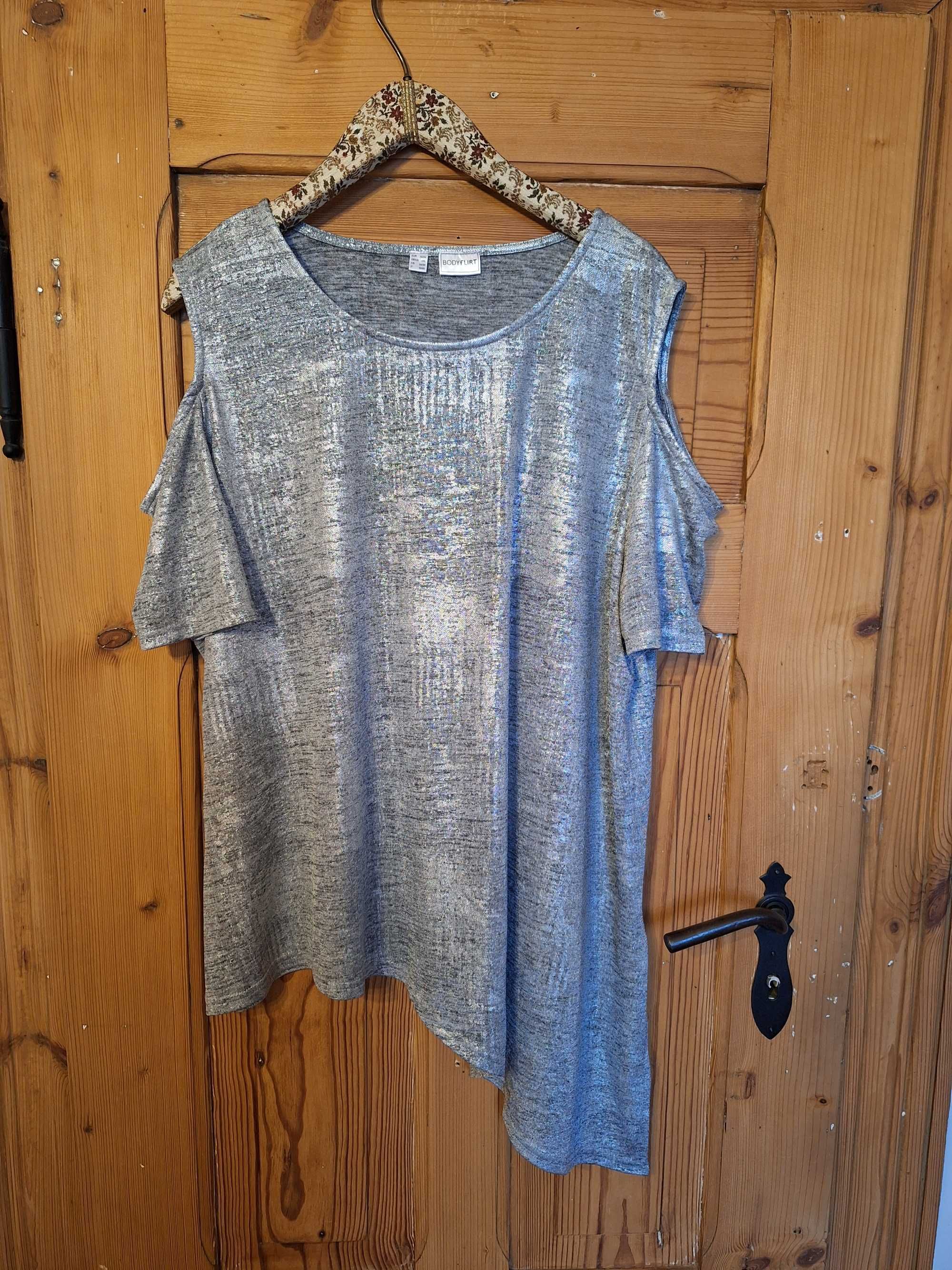 BODY FLIRT bluzka srebrna roz 52/54