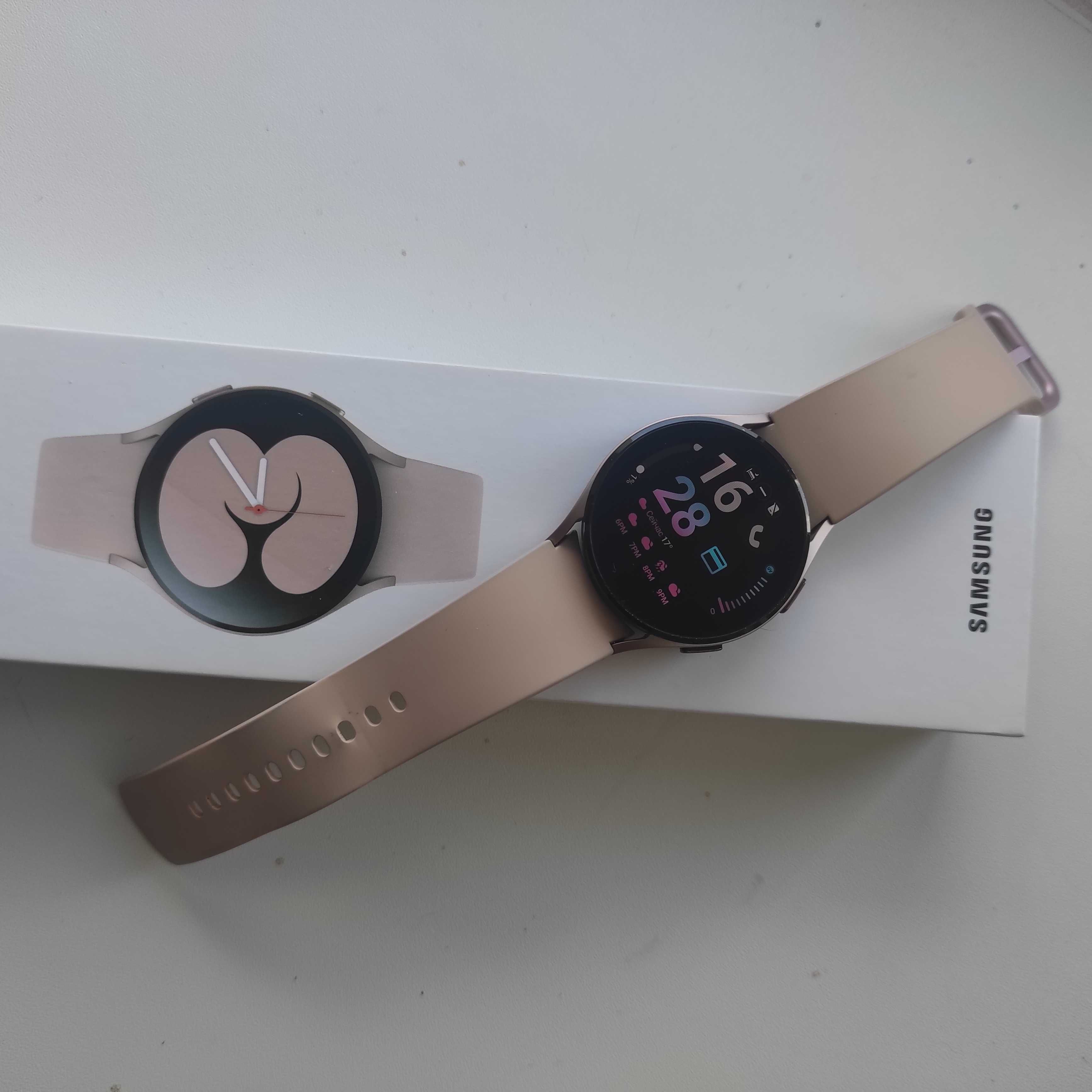 Смарт-часы Samsung Galaxy Watch 4 40mm Gold - на гарантии.  NFC