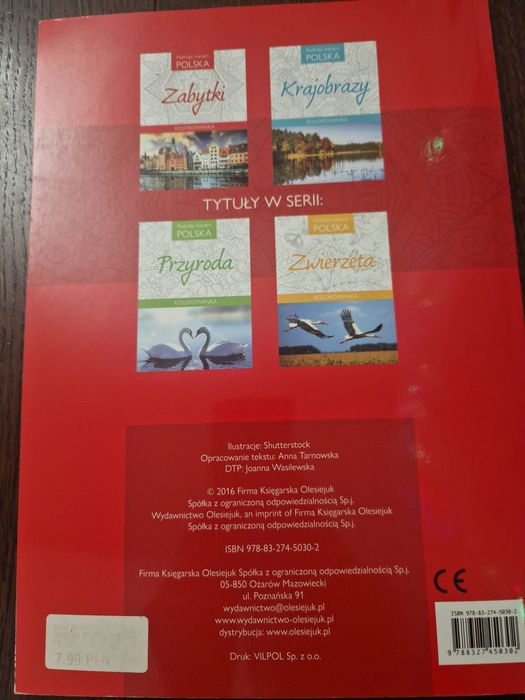 Zabytki Kolorowanka Podróże marzeń Polska