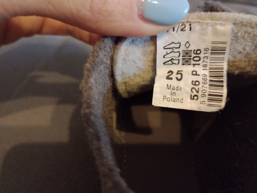 Kapcie filcowe Befado rozmiar 25 piesek