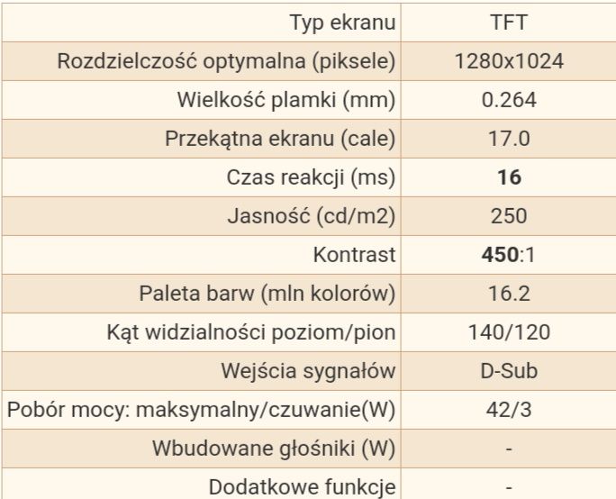 Monitor Iiyama ProLite e430 VGA z wysięgnikiem