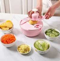 Tarka siekacz do warzyw ręczna do robienia sałatek wielofunkcyjne