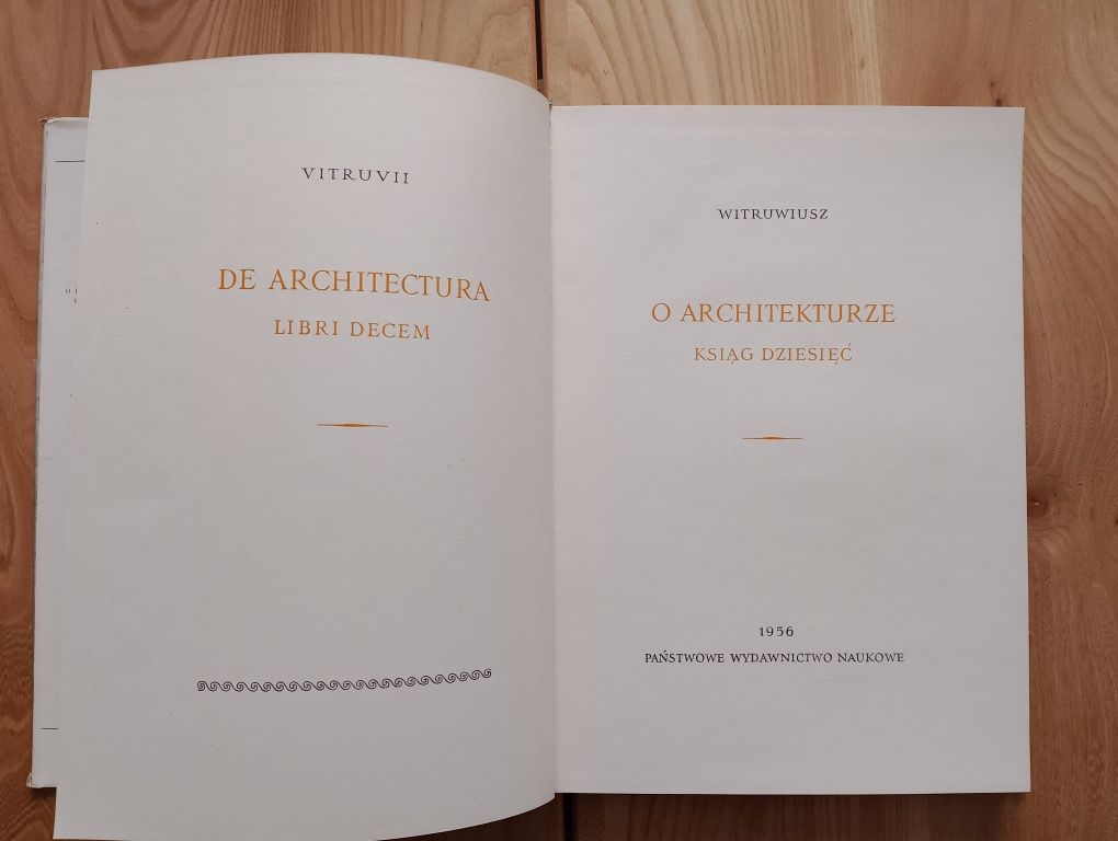 WITRUWIUSZ - O architekturze ksiąg dziesięć 1956