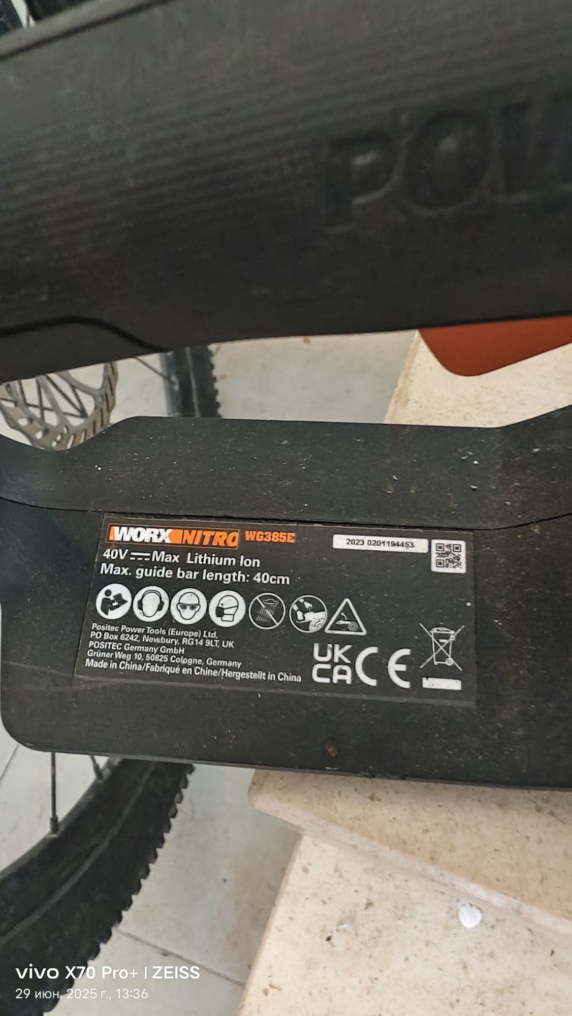 Moto Serra com batteries usado 2 mês