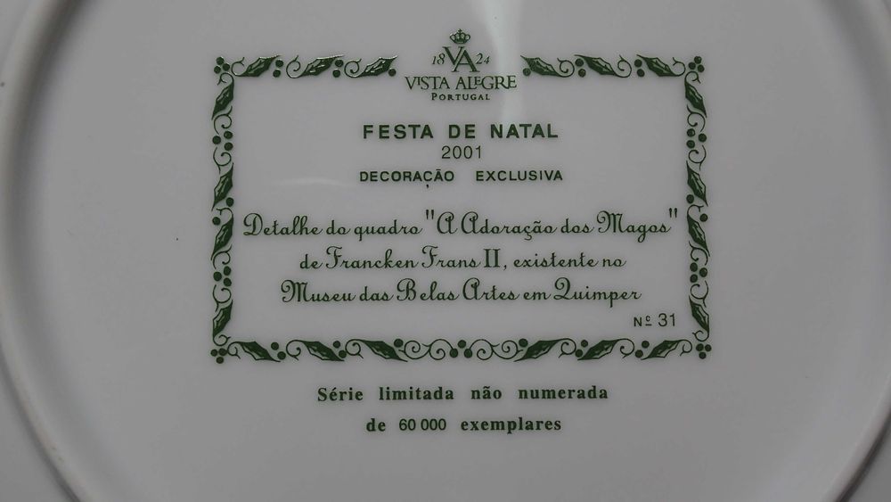 Pratos festa de Natal Vista Alegre