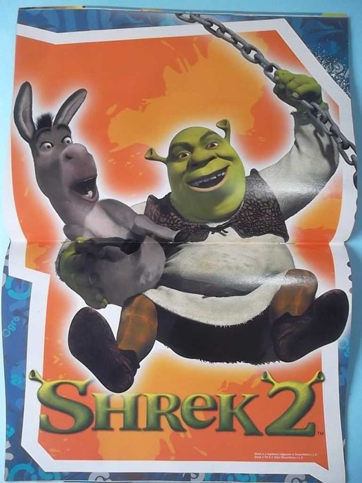 SHREK - Livro do filme, com dezenas de fotos e POSTERS !