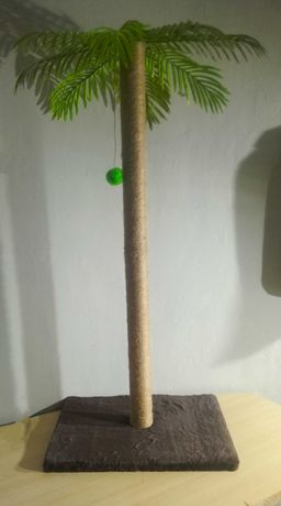 Wysoki drapak dla Kota, Palma 110 cm / Wytrzymała lina jutowa