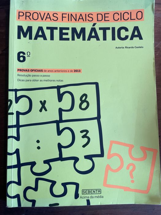 Provas finais de ciclo matemática 6