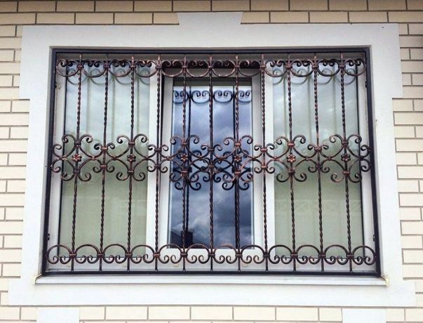 Решетки на окна (прямые, гнутые, кованные) от 600 грн/м.кв