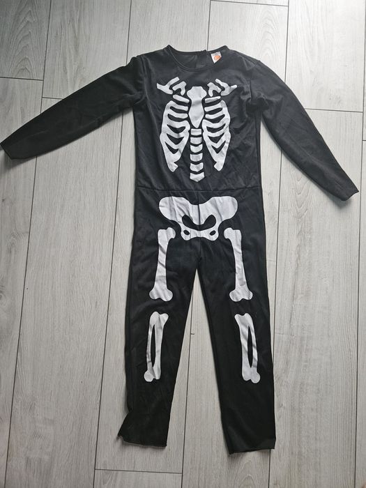 Przebranie strój kościotrup halloween 122-128
