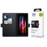 Etui z klapką 3mk Wallet Case na Motorola Moto G84/5G - czarne