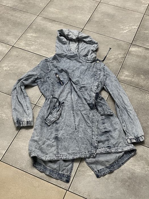 Cienka parka mohito xs s m jeansowa