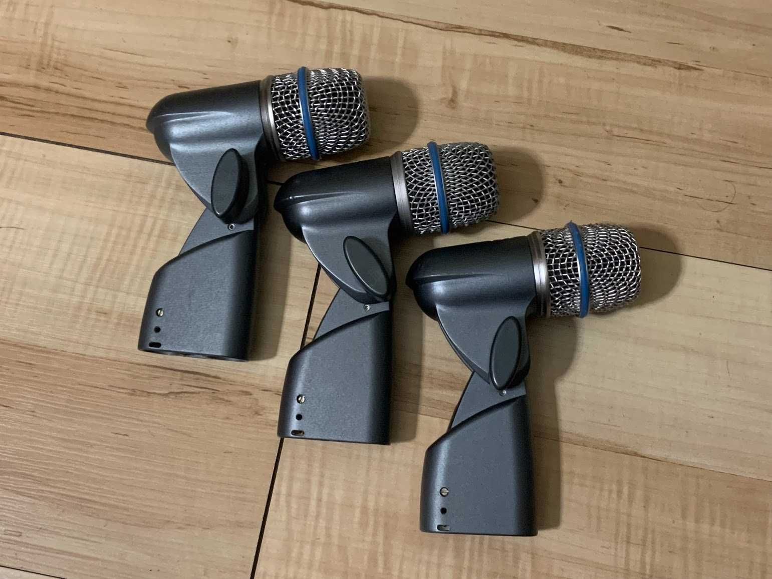 Shure SM57, SM58, SM81, Beta 58A 57A 56, Beta 87A, Beta 52A, Beta 91,