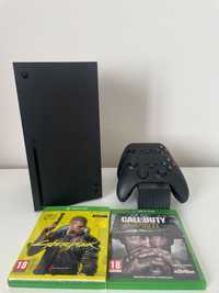 Xbox Series X Dwa Pady Ładowarka GRY COD CyberPunk