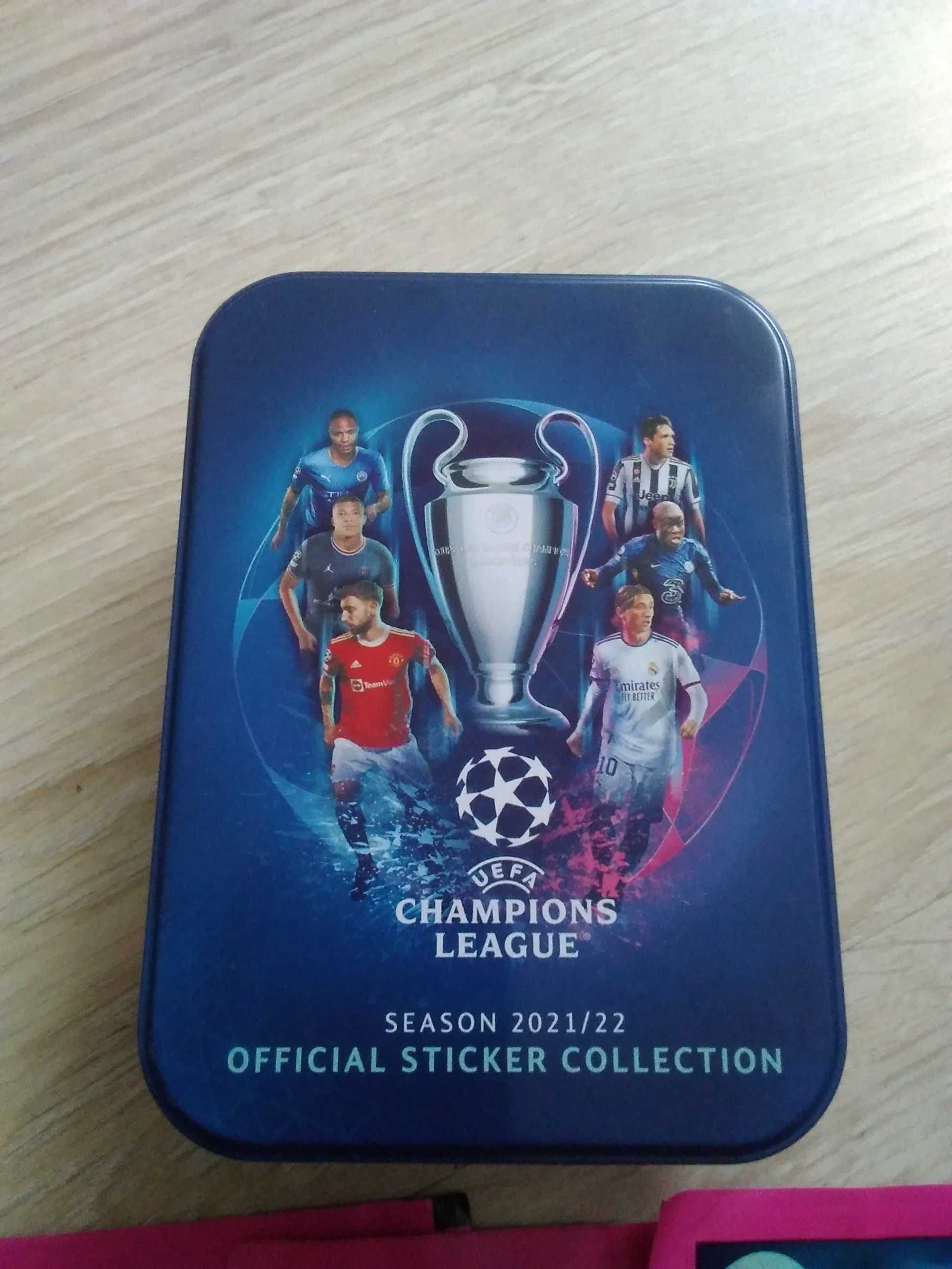 UEFA championa League saszetki z naklejkami Topps
