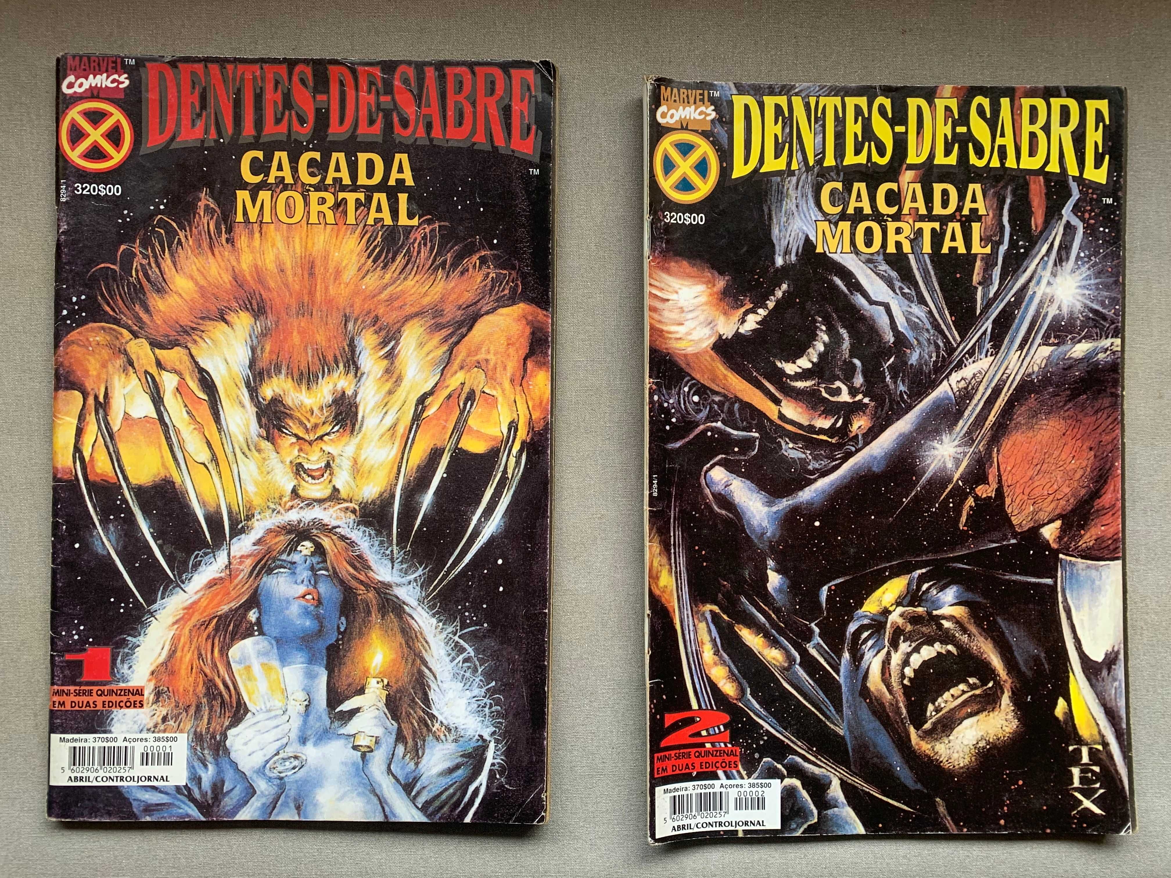 Dentes-de-Sabre - Caçada Mortal (mini-série Marvel em 2 edições, 1997)