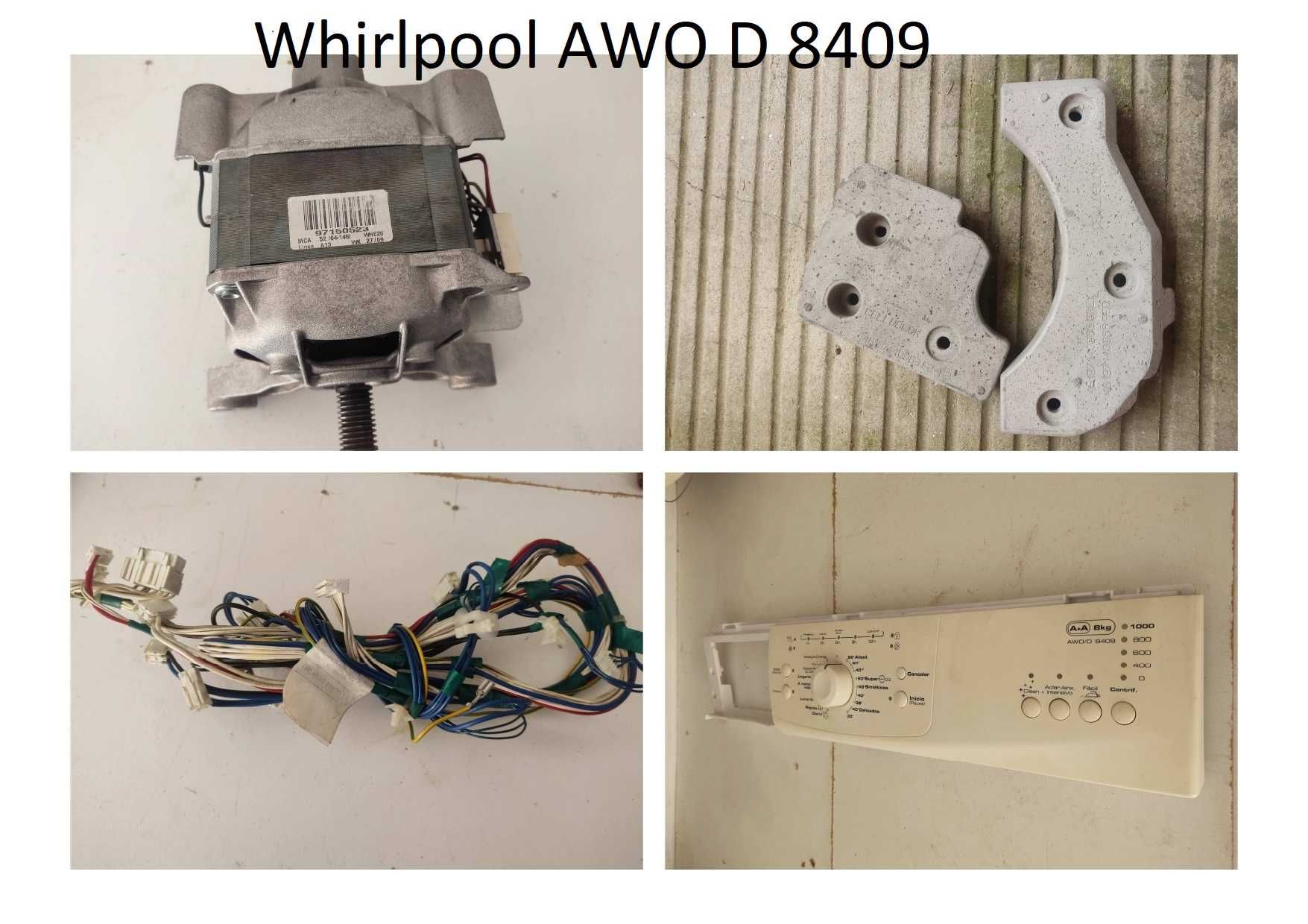 Peças maquina lavar Bauknecht WA 2140 e Whirlpool AWO D 8409