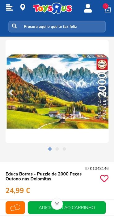 Puzzles 1000, 1500, 2000 peças