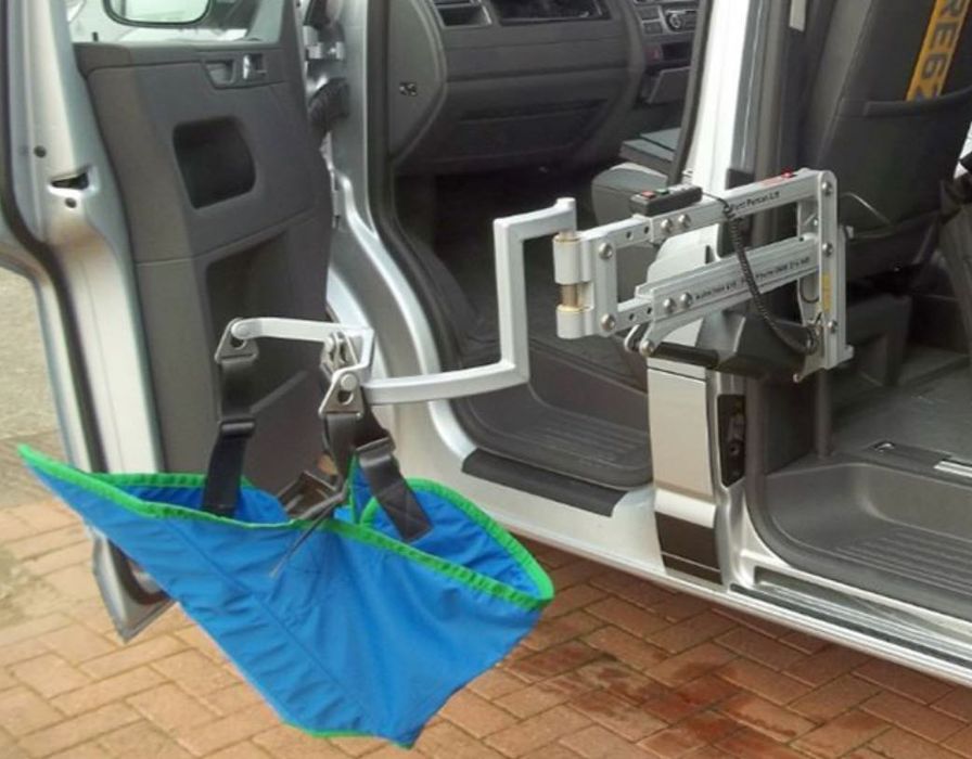 Grua de trasferencia para o carro de doentes