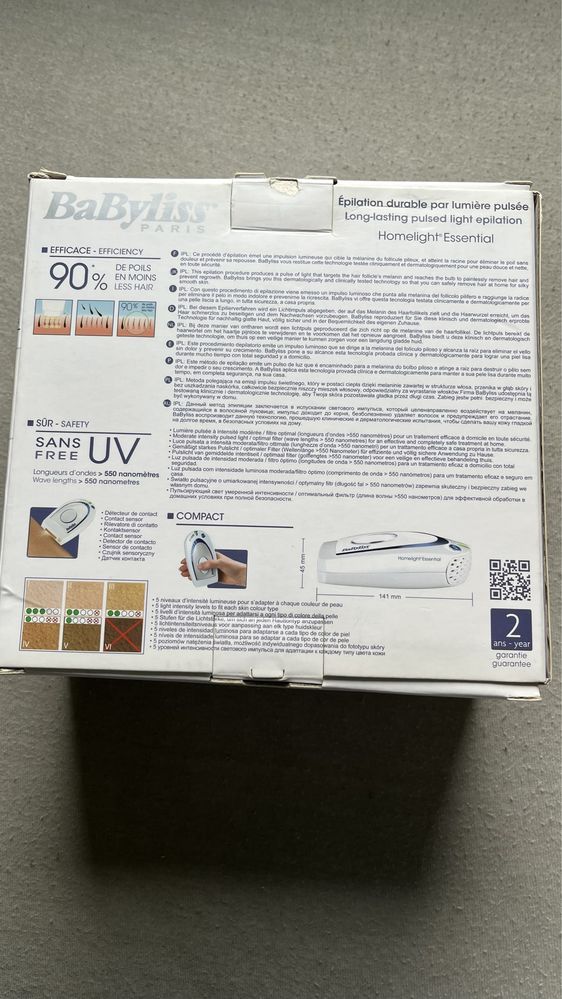 Depilator IPL babyliss paris homelight essential