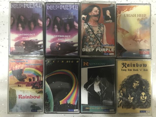 Аудиокассеты Uriah Heep,Deep Purple,Rainbow