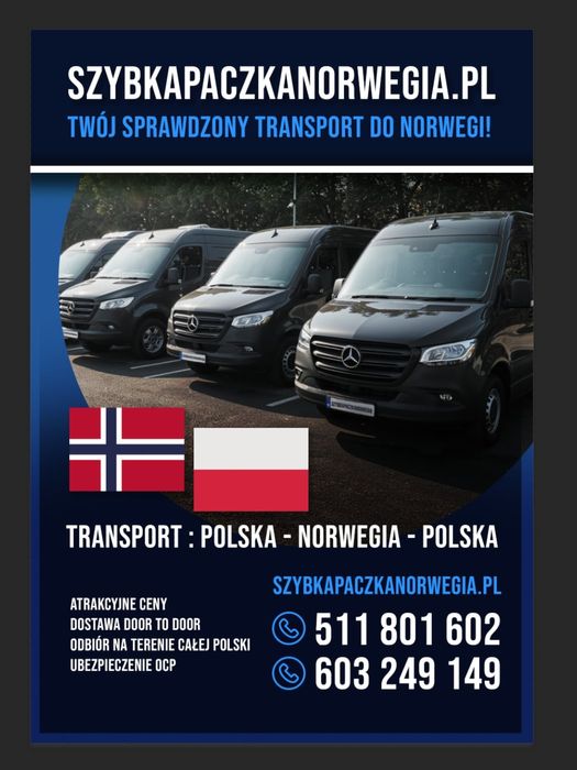 Przesyłki do Norwegii paczka Norwegia transport Norwegia