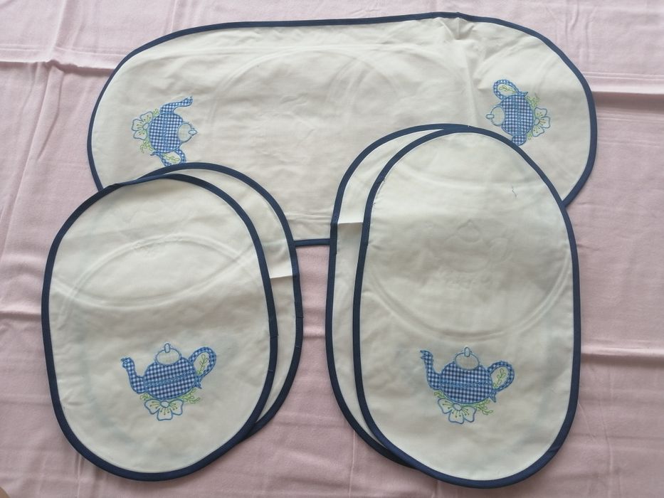 Conjunto toalhas, panos cozinha e facas novas