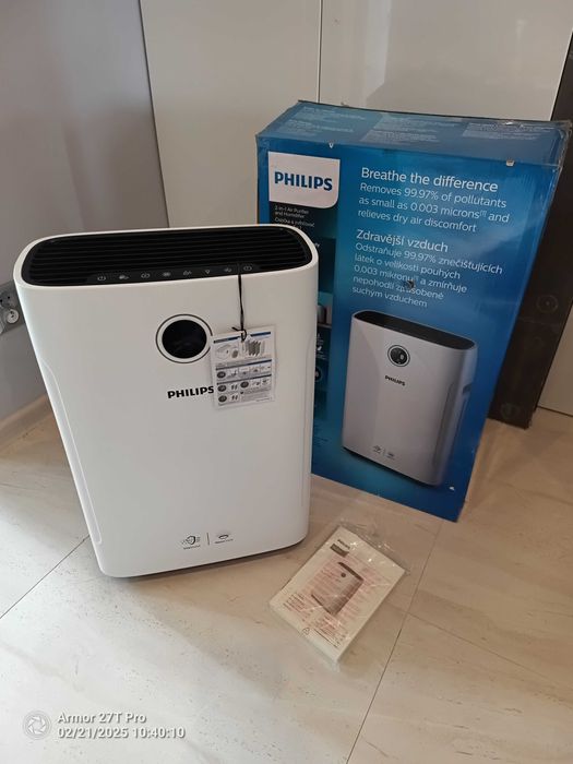 Oczyszczacz nawilżacz powietrza 250 m3 500 ml/h Philips AC2729 GW