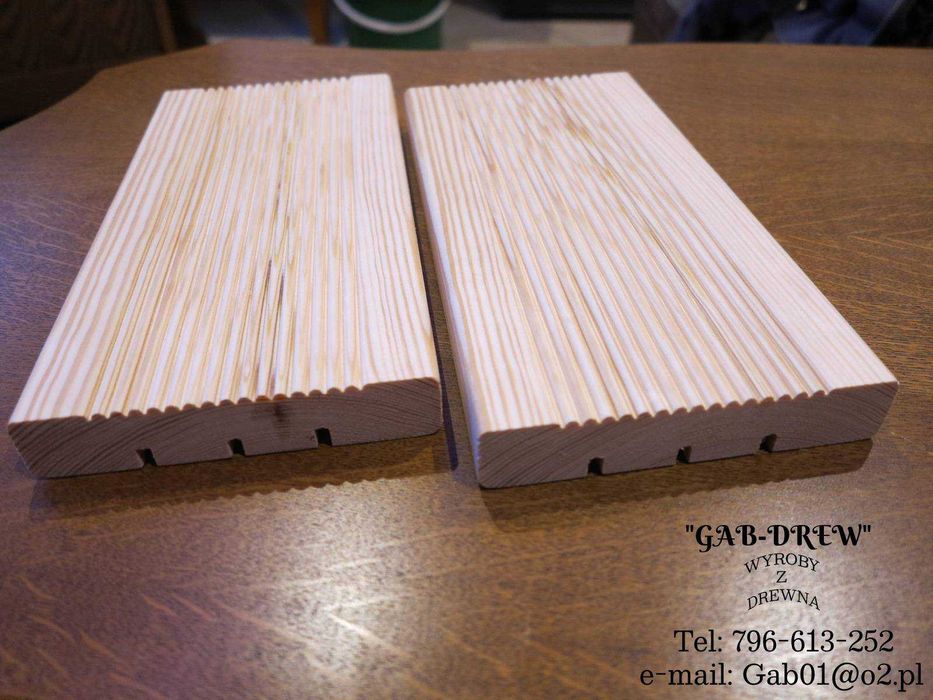 Deska Elewacyjna Imitacja Bala P-2 Gr.23x147 /Półbal Podbitka Tarasowa