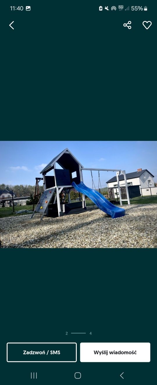 Plac zabaw drewniany dla dzieci !!! HIT CENOWY !!!  REALIZACJA 48H!!!
