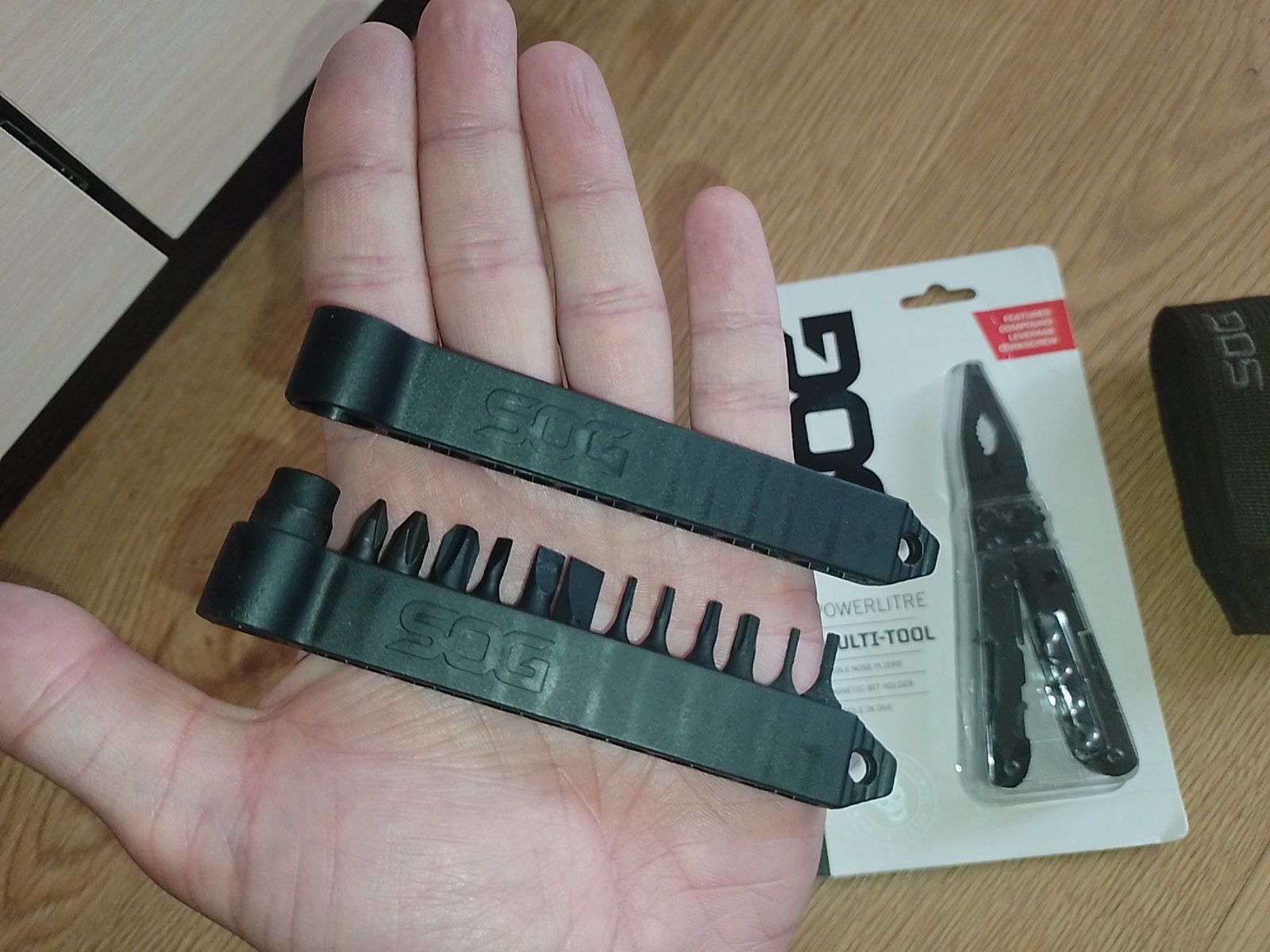 Мультитул SOG PowerPint OXIDE Black + набор бит + чехол