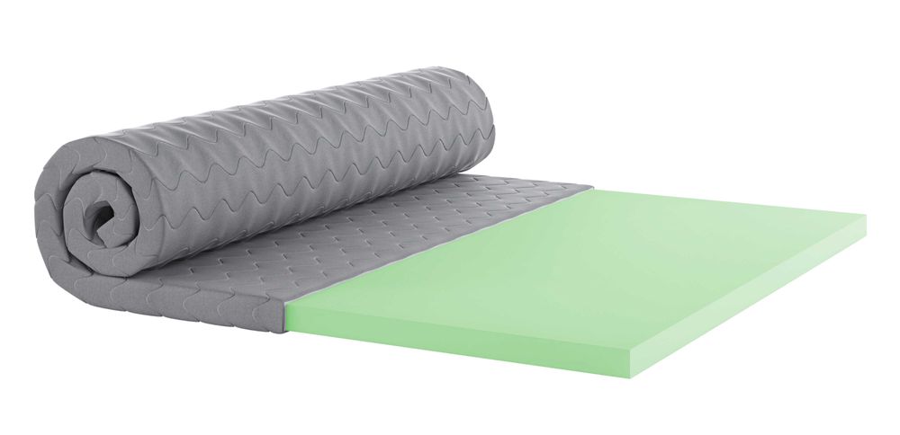 Nakładka na materac T35 POWERGREEN PUR bardzo twarda 80x200 7cm szara