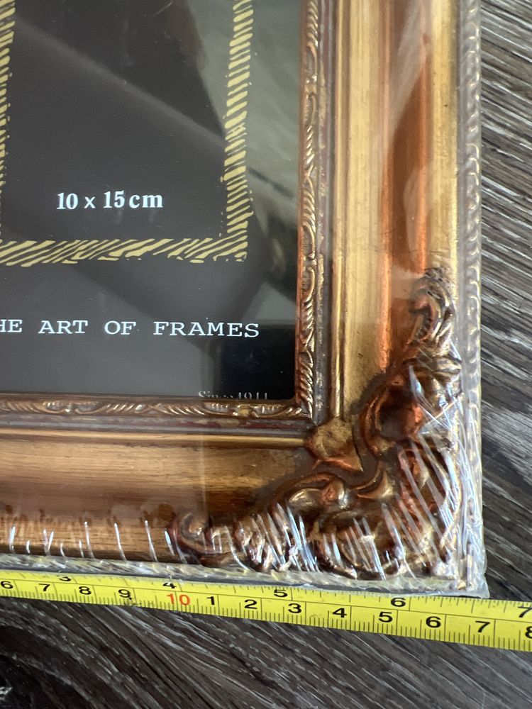 Przepiękna ramka rama rzeźbiona drewniana za szkłem 2 szt