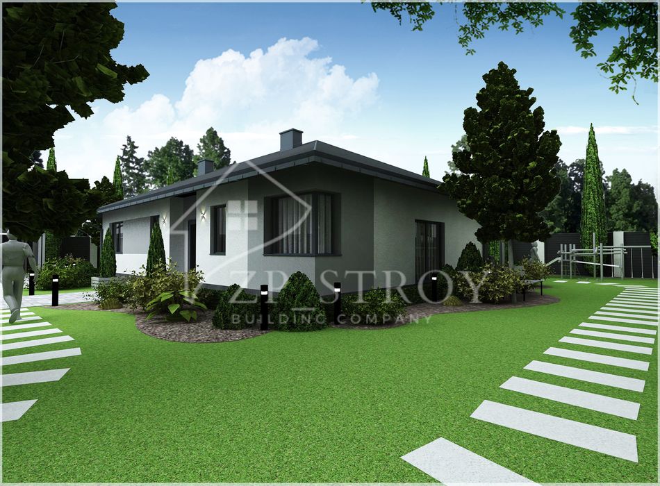 Одноэтажный дом на Правом