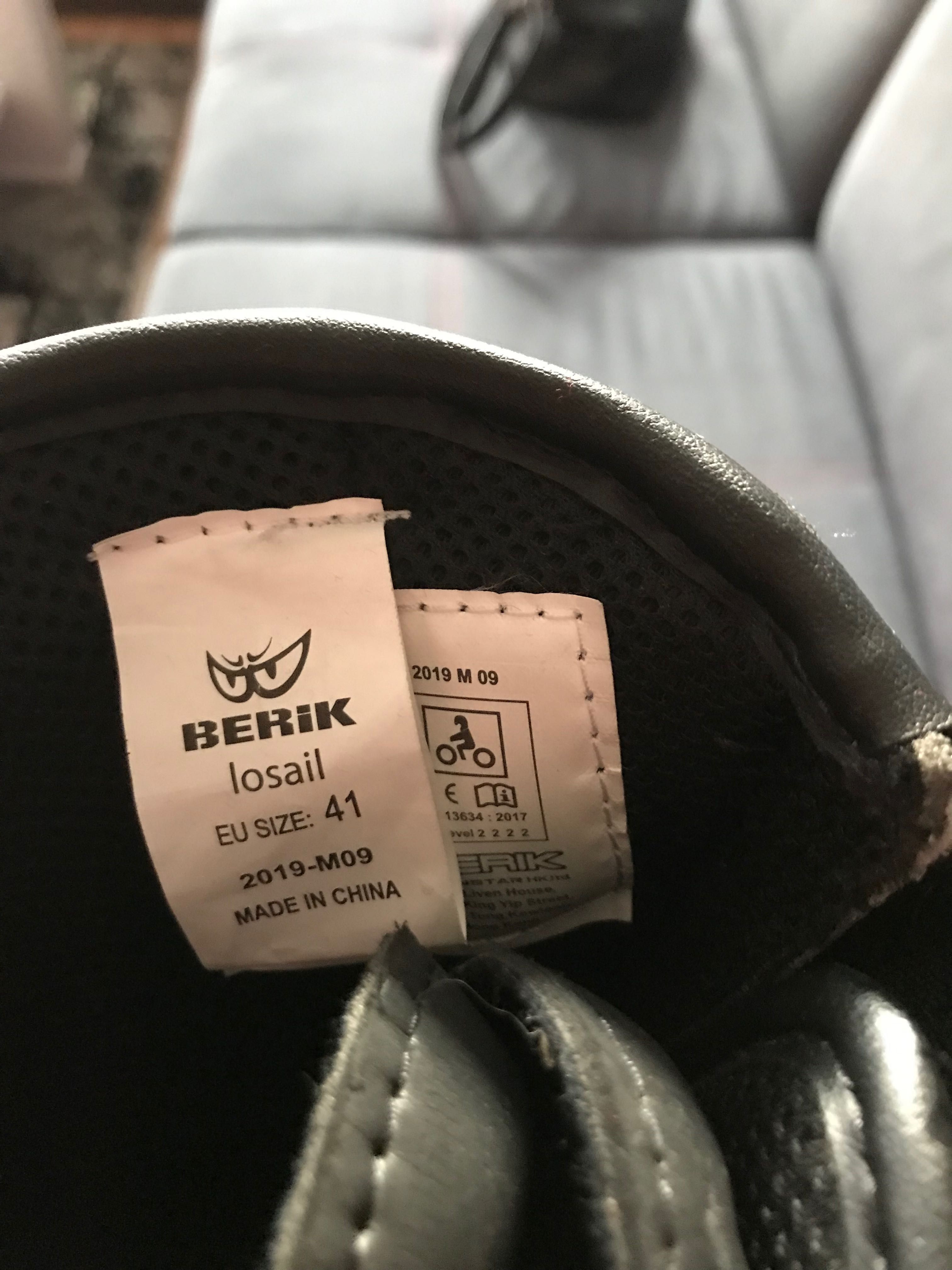 Nowe buty motocyklowe męskie firmy Berik