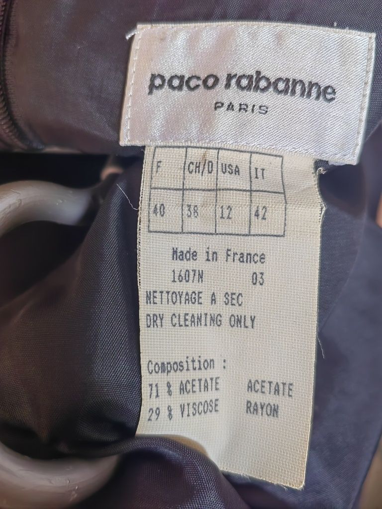 Sukienka Vintage Paco Rabanne z lat 90