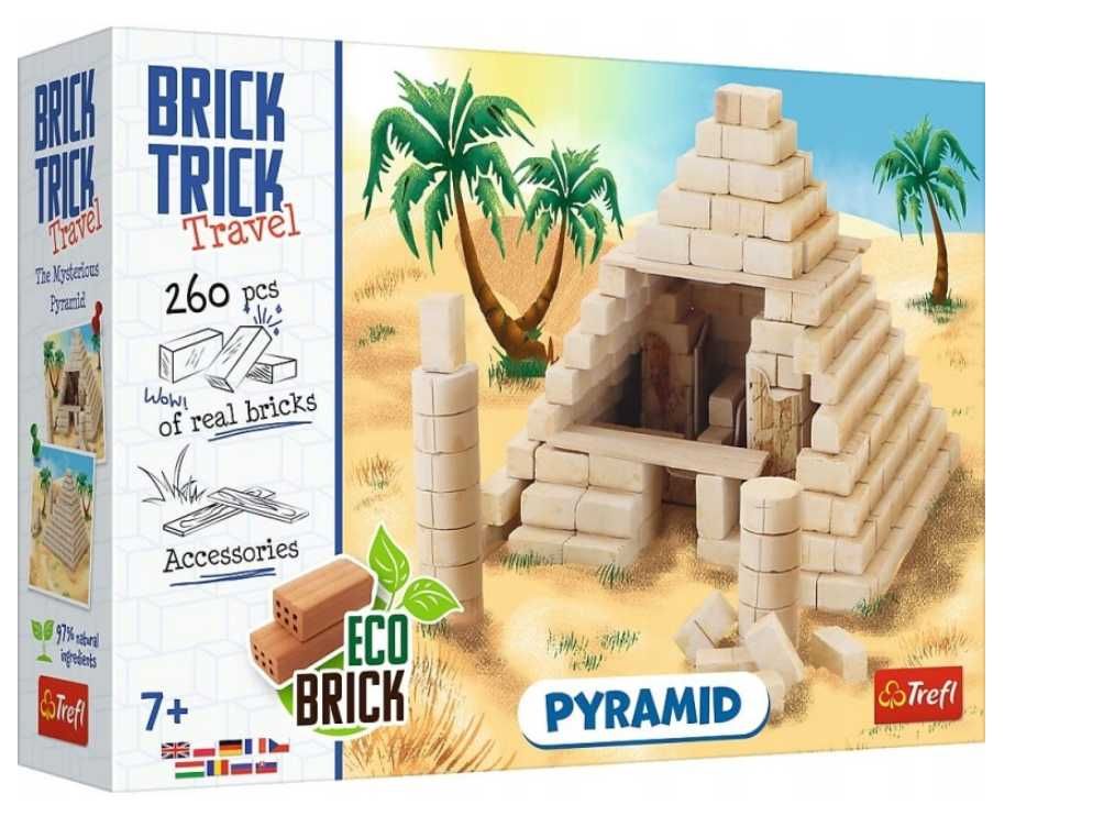 TREFL BRICK TRICK 61550 TRAVEL Piramida eko buduj z cegły