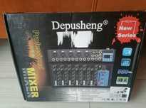 Przenośny Mikser Audio Bluetooh z USB 7-Kanałowy Depusheng HT7