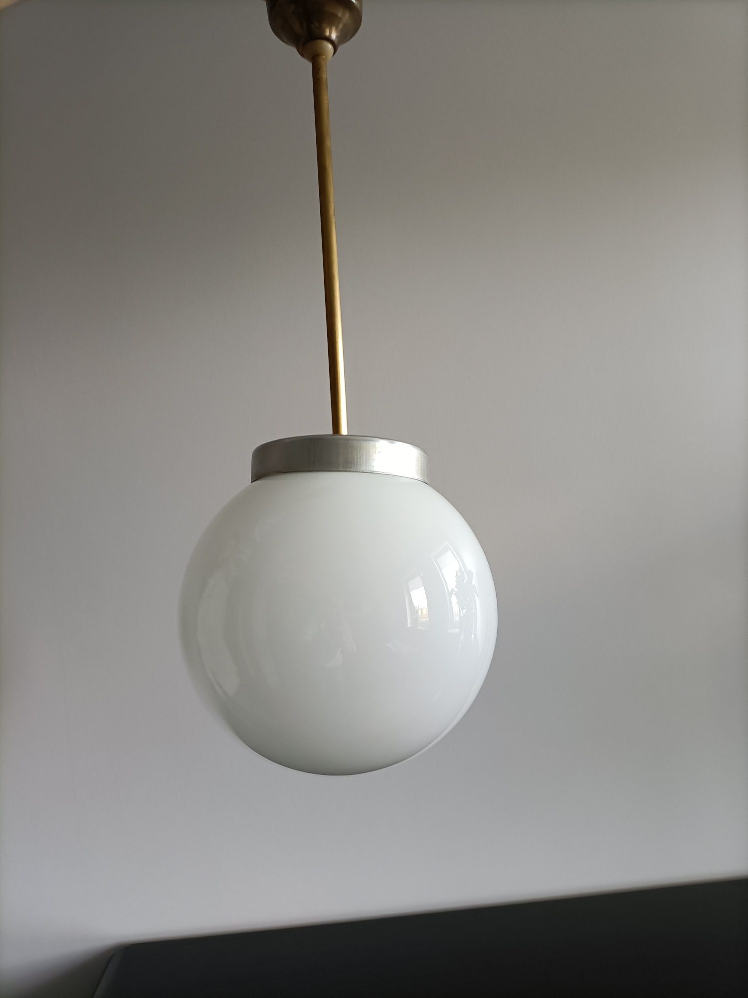 Stara lampa wisząca - Polam - PRL, vintage, retro, loft, space age